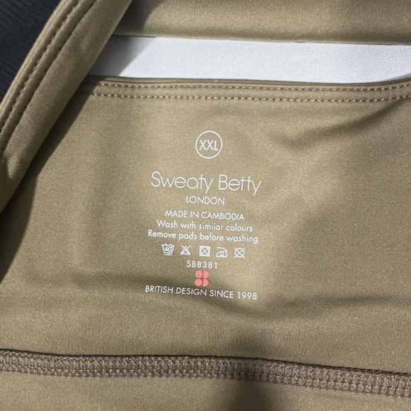 NWT $58 Sweaty Betty‎ [ XXL 14 ] All Day Wrap Waist Crop Tank Terra Brown - Picture 8 of 12